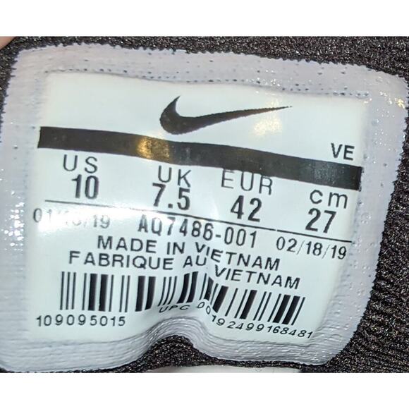 Nike Downshifter 9 Women's AQ7486-001 Black White Running Shoes Sneakers Size 10 - Picture 8 of 9